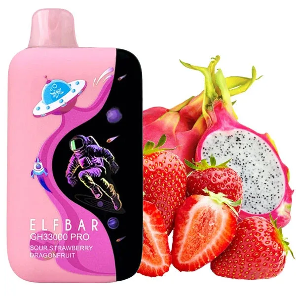 Elf Bar 33000 GH Pro Sour Strawberry Dragonfruit (Кисла Полуниця Драгонфрут)