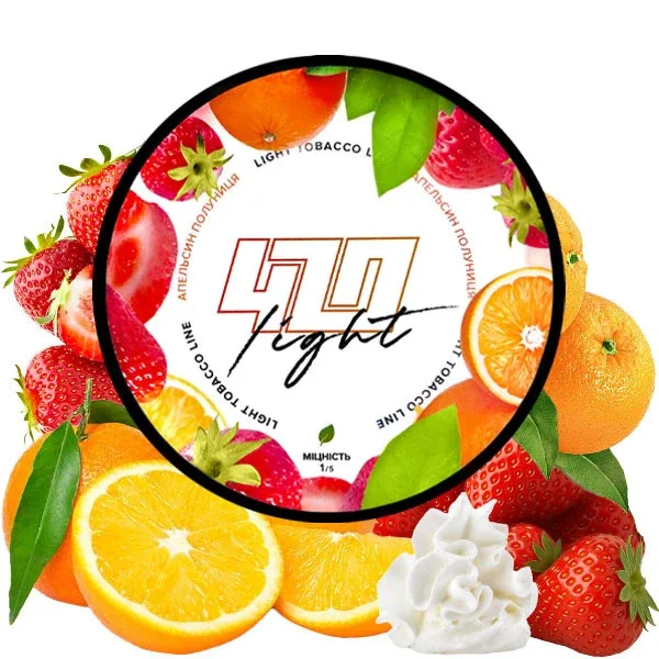 Тютюн 420 Light 250gr Апельсин Полуниця