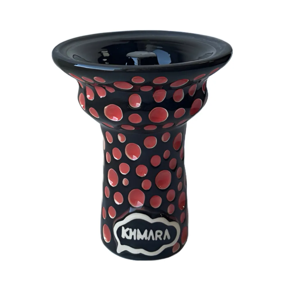 Чаша для кальяну Khmara Tulipa-F Black Bubble Red