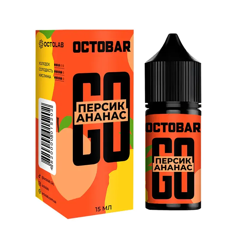 Набір Octobar GO Персик Ананас 30 мл 50 мг