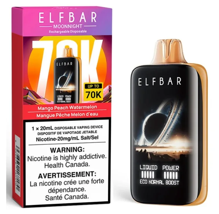 Elf Bar MoonNight 70K Mango Peach Watermelon (Манго Персик Кавун)