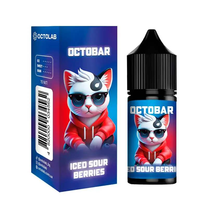 Набір Octobar NFT 30 мл 50 мг Iced Sour Berries (Кислі ягоди Лід)