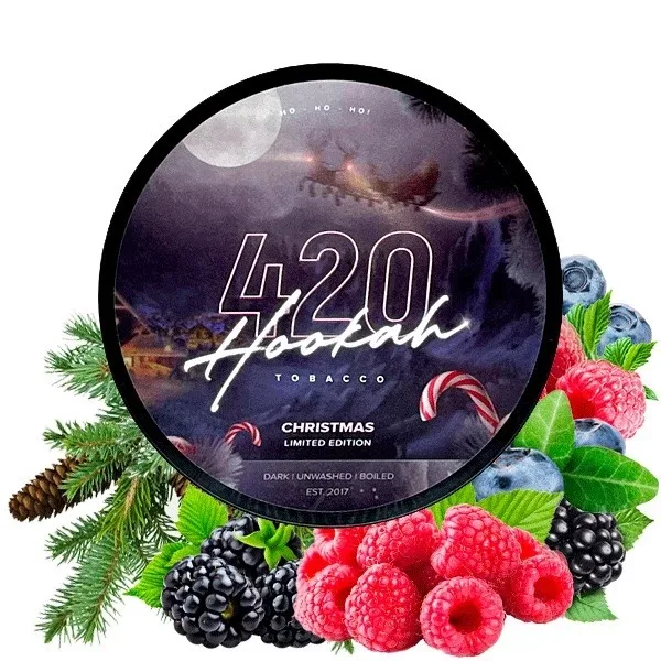 Тютюн 420 Classic Line 100gr Christmas (Малина Ожина Хвоя Чорниця)