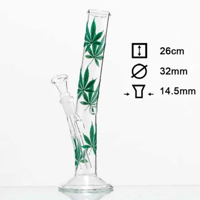 Бонг скляний HANGOVER Multi Leaf H:26cm- Ø:32mm 2