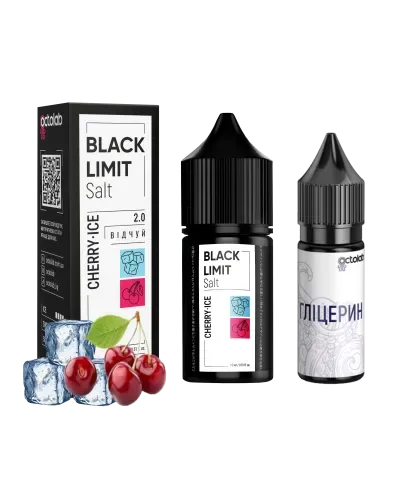 Набір Octobar Black Limit Salt 30 мл 50 мг Cherry Ice (Вишня Лід)