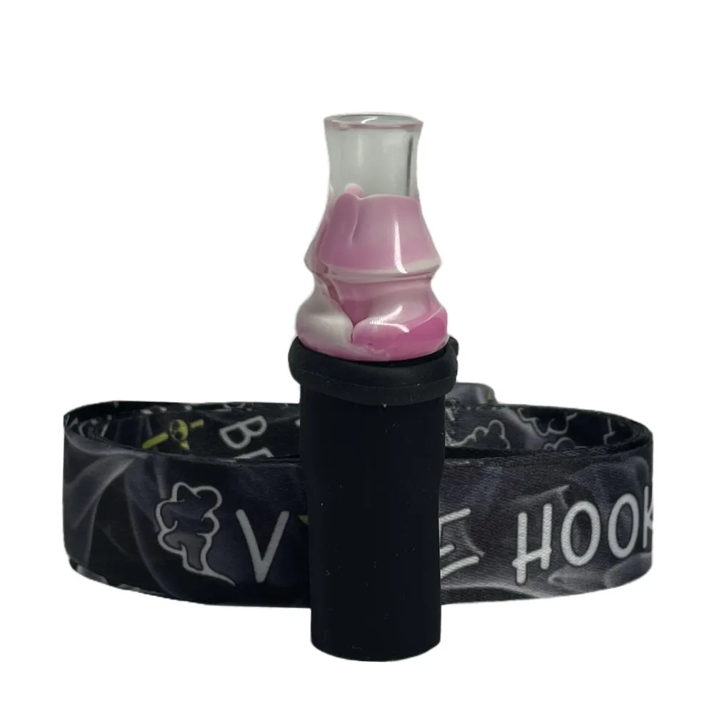 Персональний Мундштук для кальяну Vibe Hookah Authentic White/Pink