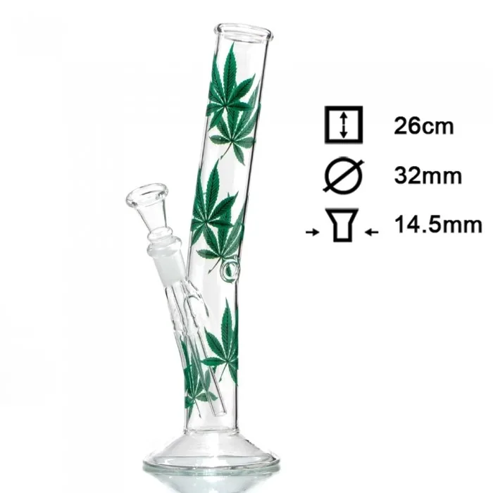 Бонг скляний HANGOVER Multi Leaf H:26cm- Ø:32mm