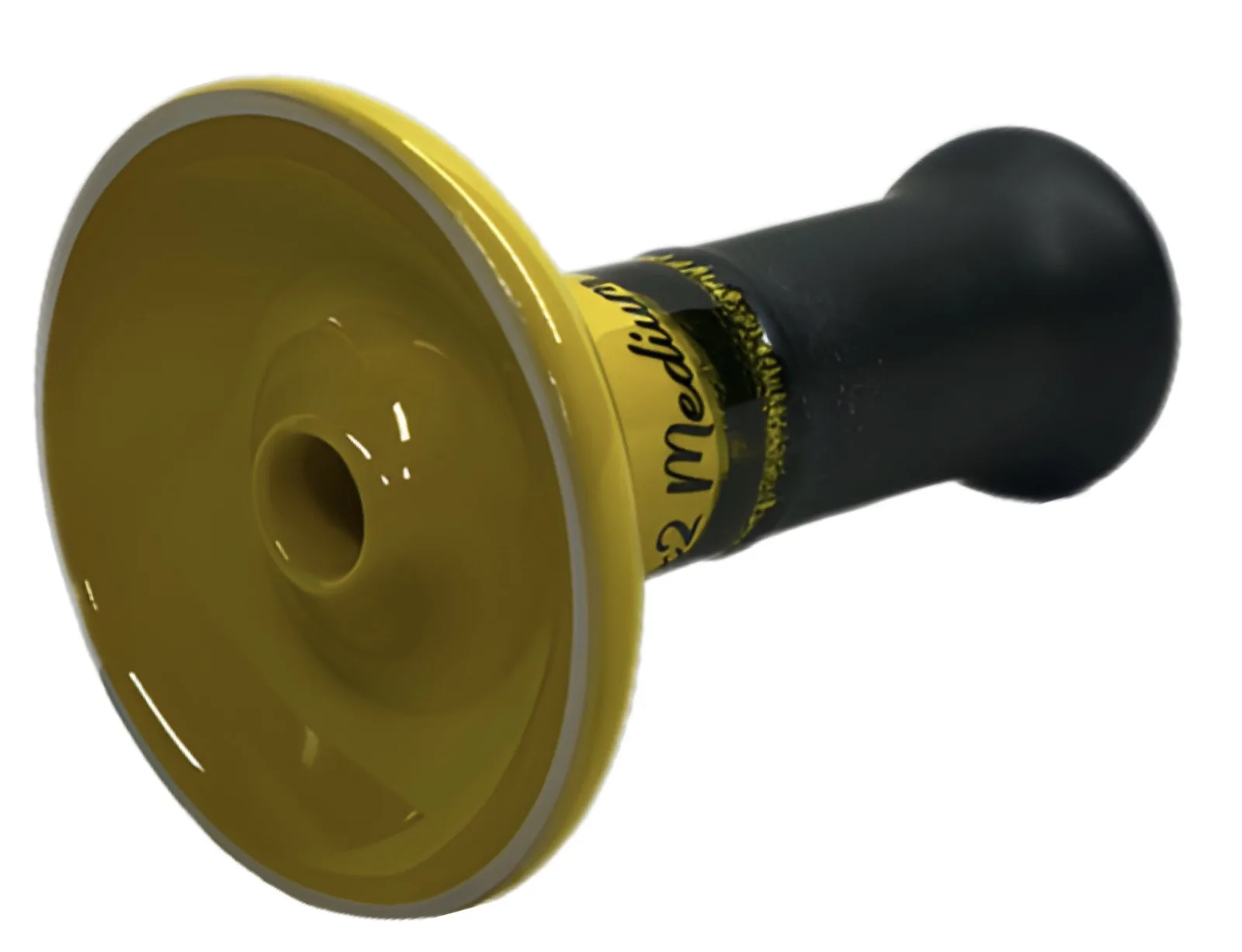 Чаша для кальяну 2х2 Bomb Phunnel Glaze Graphite Yellow 2
