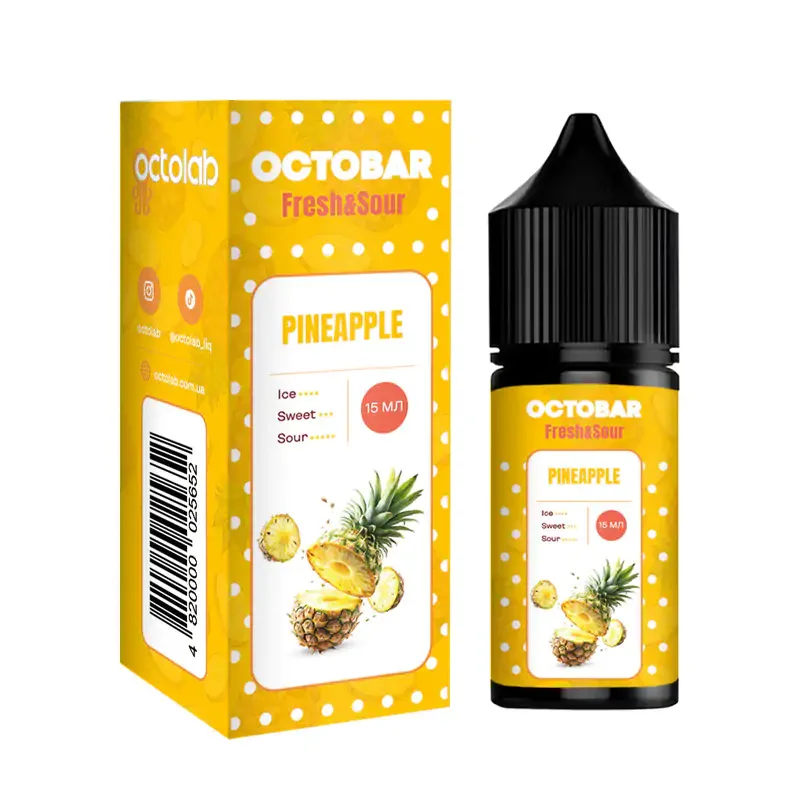 Набір Octobar Fresh & Sour 30 мл 50 мг Pineapple (Ананас)
