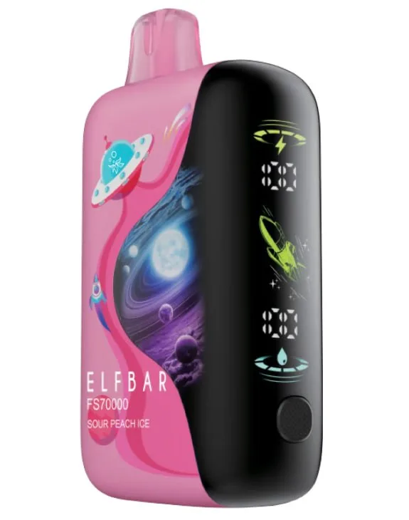Elf Bar FS70K Sour Peach Ice (Кислий Персик Лід)