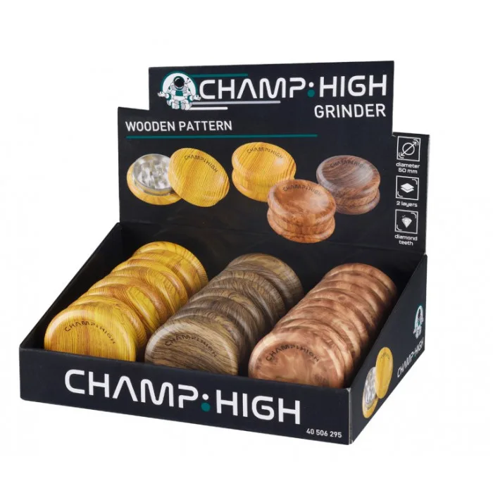 Гріндер деревяний Champ CHH WOODEN PATTERN GRINDER 50mm 4