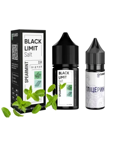 Набір Octobar Black Limit Salt 30 мл 50 мг Spearmint (М'ятна жуйка)