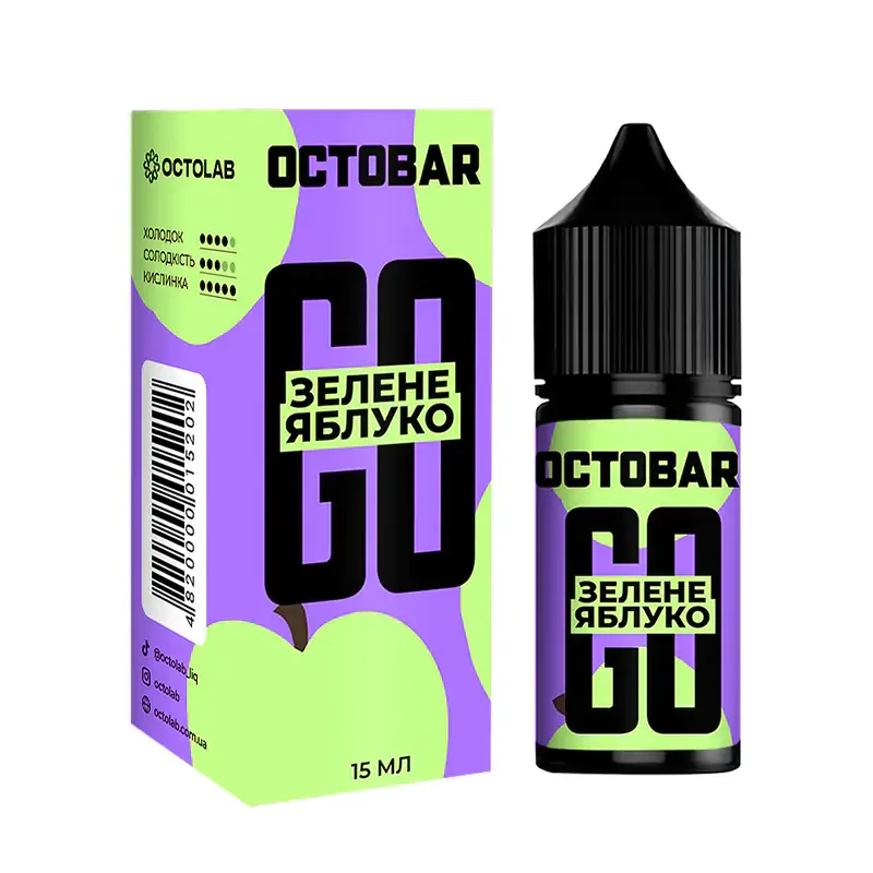 Набір Octobar GO Зелене Яблуко 30 мл 50 мг