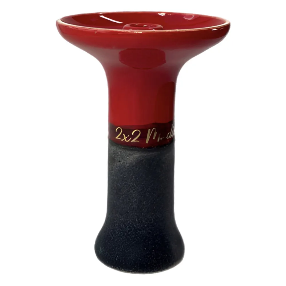Чаша для кальяну 2х2 Bomb Phunnel Glaze Red/Black
