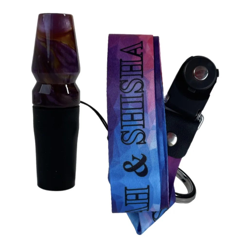 Персональний Мундштук для кальяну Mistify Epoxy Twice Gold Violet