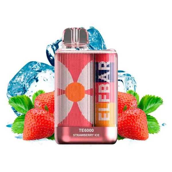 Elf Bar TE 6000 Strawberry Ice (Полуниця Лід)